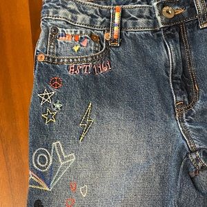 Gap Kids Girls Embroidered Jeans